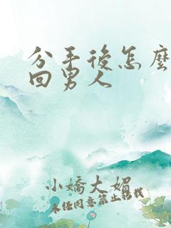 分手后怎么去挽回男人