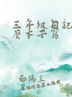 三年级日记用什么本子写