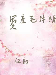 国产毛片精品久久