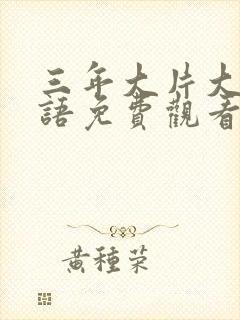 三年大片大全国语免费观看中文版