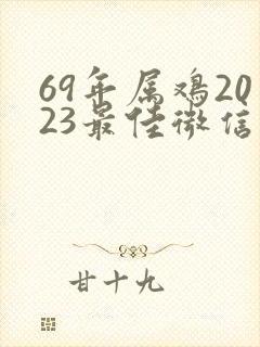 69年属鸡2023最佳微信头像