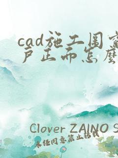 cad施工图窗户正面怎么画