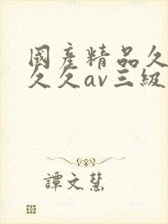 国产精品久久久久久av三级