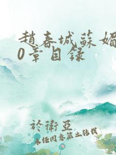 赵春城苏媚200章目录