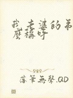 我老婆的弟弟怎么称呼