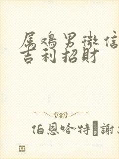 属鸡男微信头像吉利招财