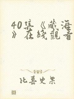 40集《藏海传》在线观看