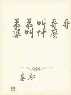 弟弟叫哥哥的老婆叫什么