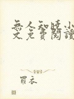 无人知晓小说全文免费阅读