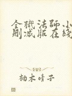 全职法师小说未删减版在线阅读