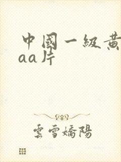 中国一级黄色aaa片