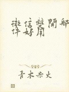 微信双开哪个软件好用