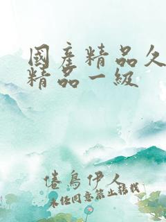 国产精品久久久精品一级