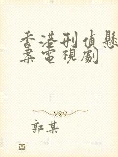 香港刑侦悬疑破案电视剧