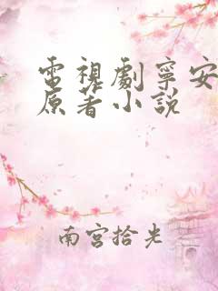 电视剧宁安如梦原著小说