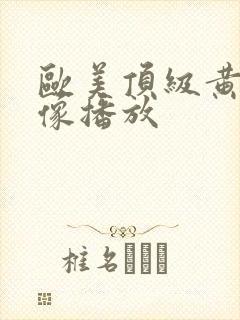 欧美顶级黄色录像播放