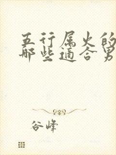 五行属火的字有哪些适合男孩