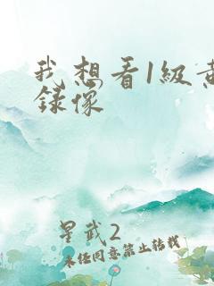 我想看1级黄色录像