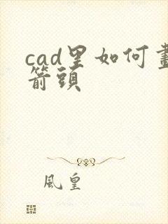 cad里如何画箭头