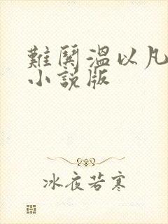 难哄温以凡桑延小说版