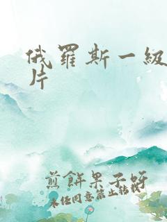 俄罗斯一级黄大片