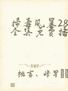 扫毒风暴28集全集免费播放