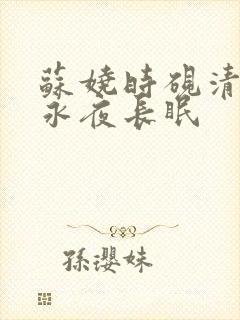 苏娆时砚清他在永夜长眠