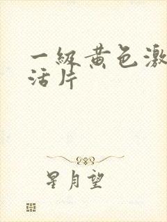 一级黄色激情生活片