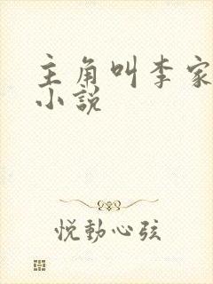 主角叫李家豪的小说