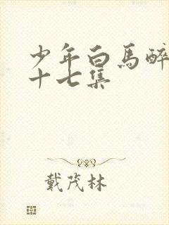 少年白马醉春风十七集