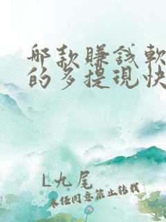 哪款赚钱软件赚的多提现快