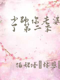 少帅你老婆又跑了 第二季