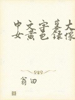 中文字幕大奶美女黄色录像