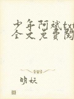 少年阿斌txt全文免费阅读小说