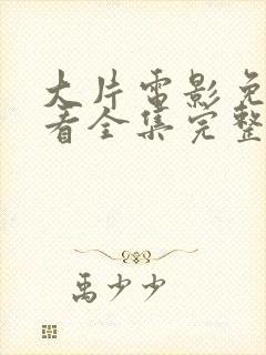 大片电影免费观看全集完整版