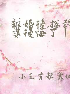 离婚后,总裁老婆后悔了丨