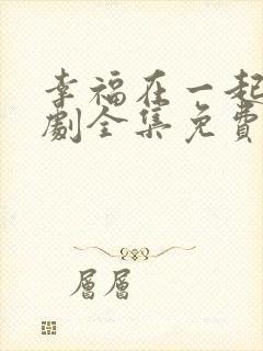 幸福在一起电视剧全集免费观看