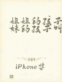 姐姐的孩子叫妹妹的孩子叫什么