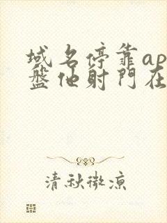 域名停靠app盘他射门在线观看