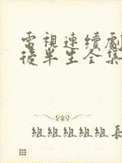 电视连续剧我的后半生全集免费观看