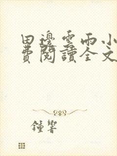 田边云雨小说免费阅读全文最新章节