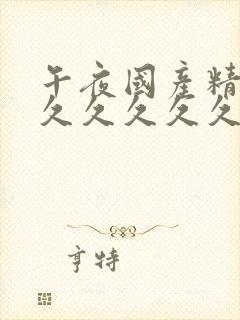 午夜国产精品久久久久久久