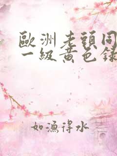 欧洲老头同性恋一级黄色录像