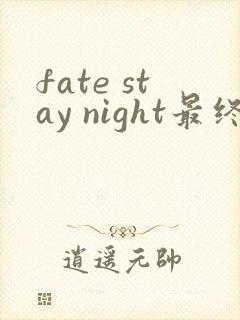 fate stay night最终中文版
