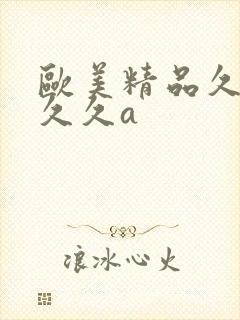 欧美精品久久久久久a