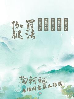 伽罗あちゃんが腿法