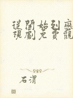 从开始到恋爱电视剧免费观看