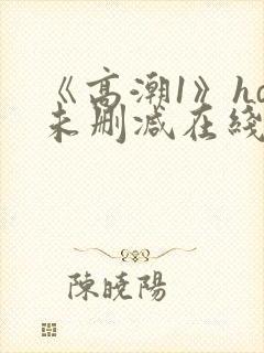 《高潮1》hd未删减在线