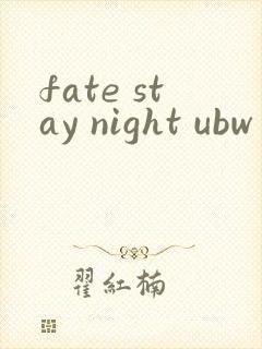 fate stay night ubw