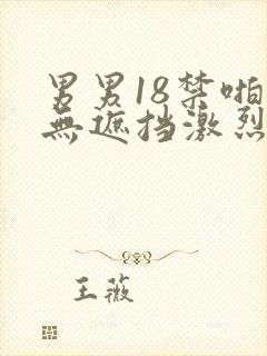 男男18禁啪啪无遮挡激烈网站